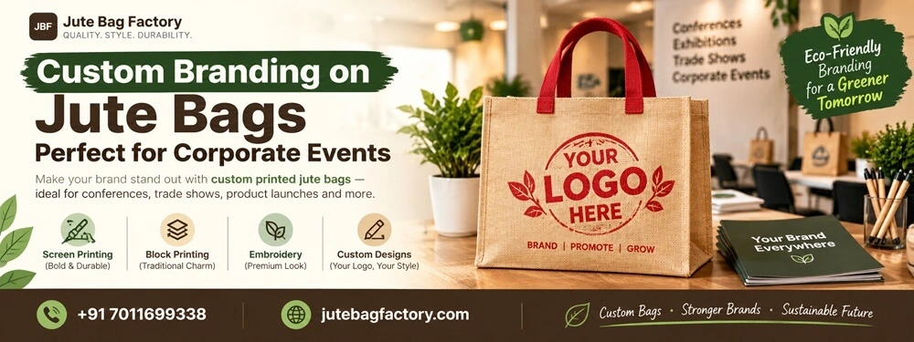 Custom Branding on Jute Bags: Perfect for Corporate Events