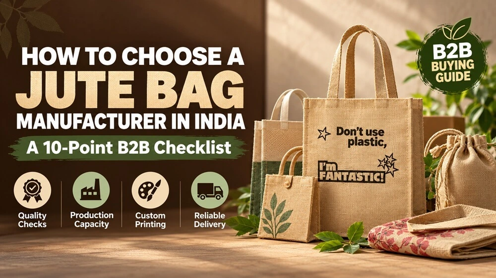 How to Choose a Jute Bag Manufacturer in India: A 10-Point B2B Checklist