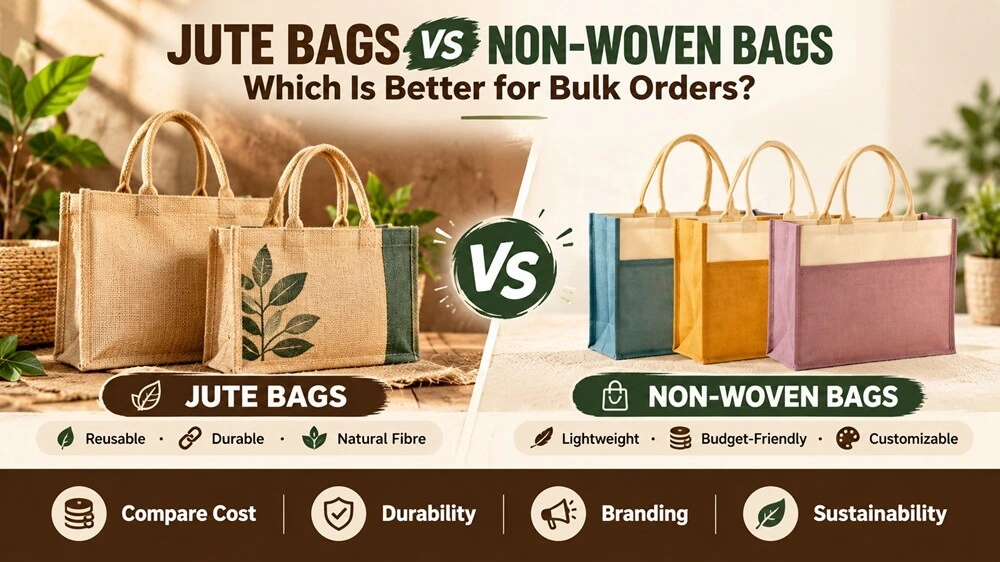 Jute Bags vs Non-Woven Bags: Which is Better for Bulk Orders?