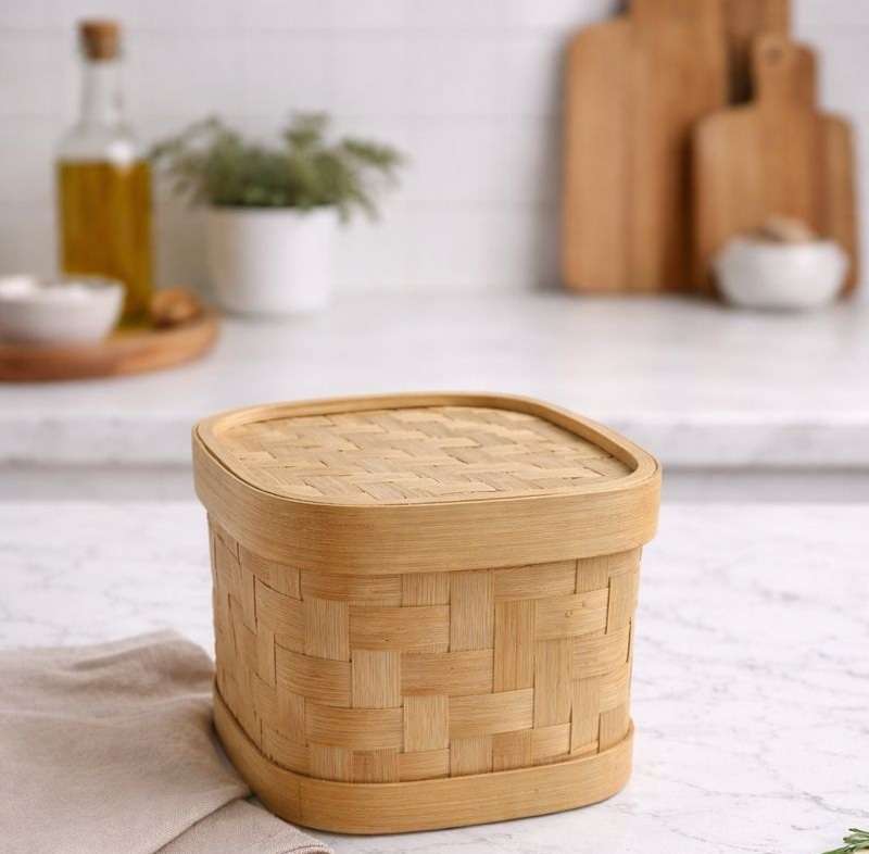 Bamboo Storage Box - Square — Shop online | Slow Livin
