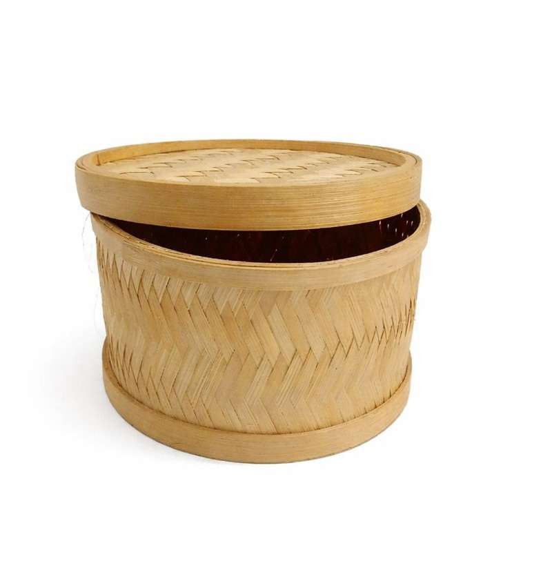 Bamboo Storage Box - Round — Shop online | Slow Livin — view 3
